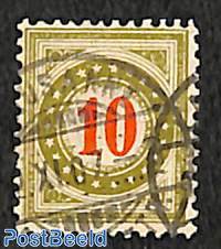 10c postage due, Stamp out of set