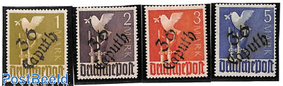 Definitives, overprints 4v