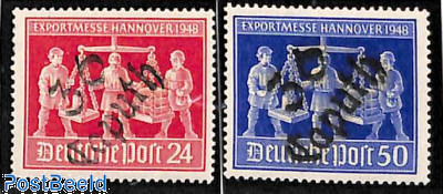 Hannover messe, overprints 2v