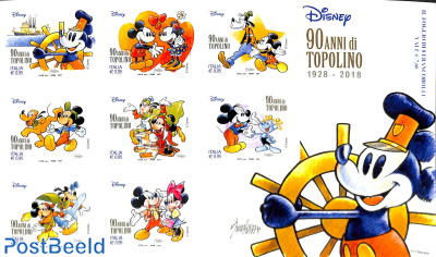 90 years Mickey Mouse (Topolino) 8v m/s s-a