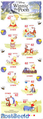 Wishing stamps, Disney Winnie the Pooh 10v m/s