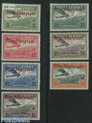 Airmail overprints 7v