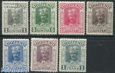 Wilhelm von Wied 7v. This set was never issued due to his forced exile from Albania