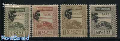 Postage due 4v, with control stamp