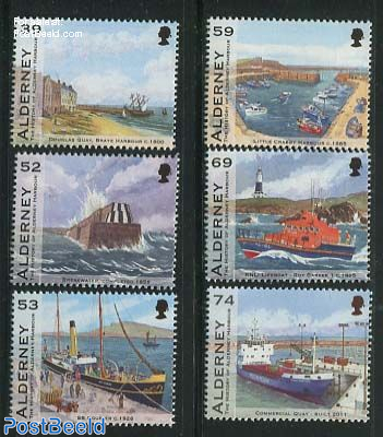 The history of Alderney Harbour 6v