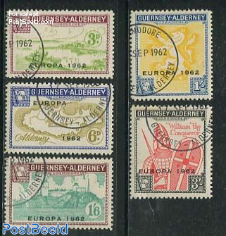 Commodore parcel stamps, Europa 5v