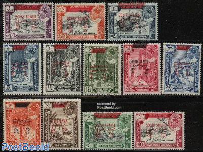 Definitives, overprints 12v