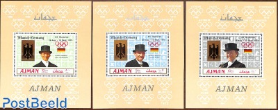 Olympic games, overprints 3 s/s