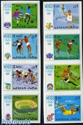 Olympic games 8v imperforated