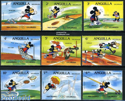 Olympic Games, Disney 9v (with olympic rings)