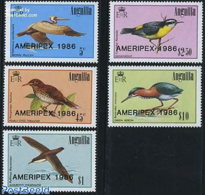 Ameripex, birds 5v