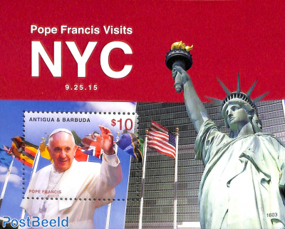 Pope's visit to New York s/s