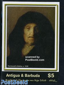 Rembrandt painting s/s, Rembrandts mother