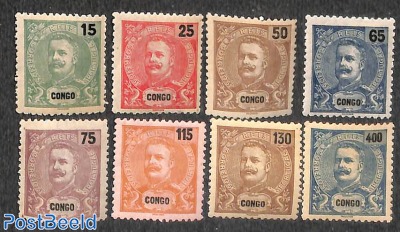 Congo, Definitives Carlos I  8v