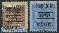 Republica overprints 2v