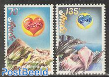 Love stamps 2v