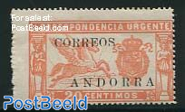 Express mail stamp of Spain overprinted 1v