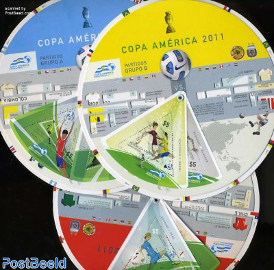 Copa America 6v on 3 round discs