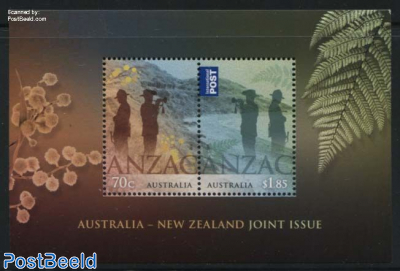 ANZAC s/s, Joint Issue New Zealand