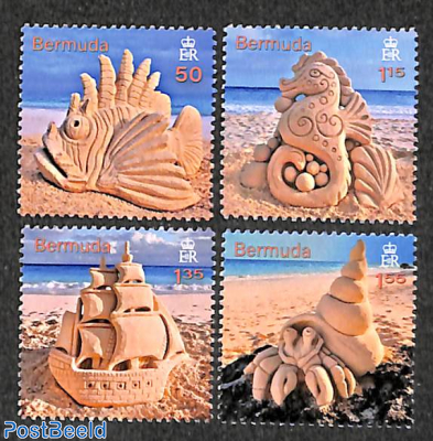 Sand sculptures 4v