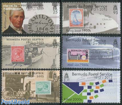 200 Years Postal Service 6v