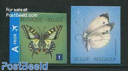Butterflies 2v s-a (imperforated on 1 or 2 sides)