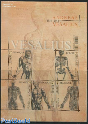 Andreas Vesalius 5v m/s, joint issue Portugal