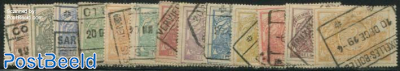 Railway stamps 13v