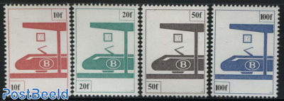Railway stamps 4v