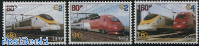 Railway stamps 3v