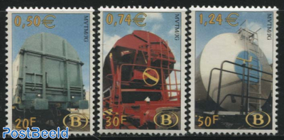 Railway stamps 3v