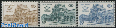 Railway parcel stamp 3v