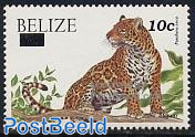 Jaguar 1v, overprint (without year)