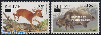 Animals 2v, overprints