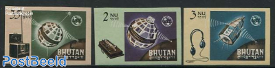 I.T.U. centenary 3v imperforated