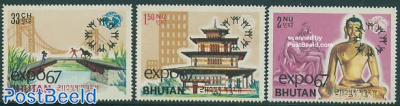 Expo 67 Montreal 3v