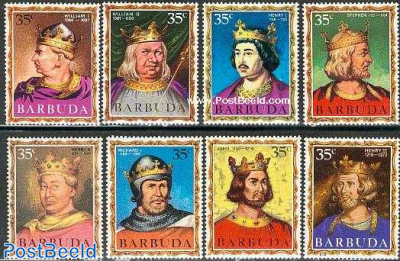 English kings & queens 8v, 1066-1272