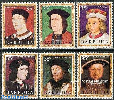 English kings & queens 6v 1422-1547