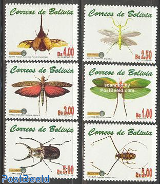 Endangered insects 6v