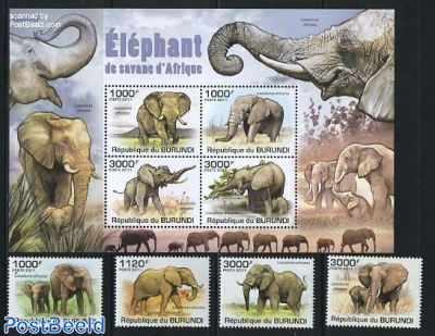 Elephants 4v + s/s