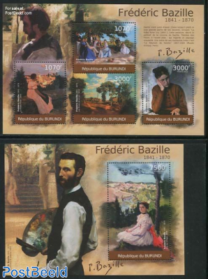 Frederic Bazille paintings 2 s/s