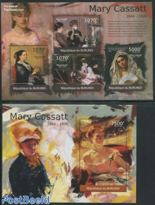 Mary Cassatt paintings 2 s/s