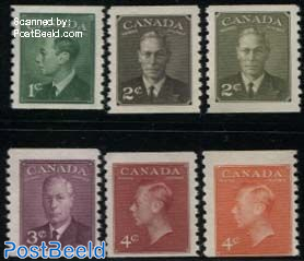 Definitives 6v, coil stamps