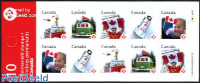 Canadian pride 2x5v, foil sheet s-a