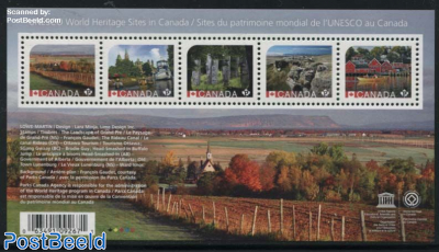 Canadian UNESCO Sites s/s