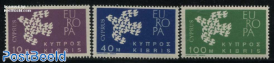 Europa (1961 issue) 3v