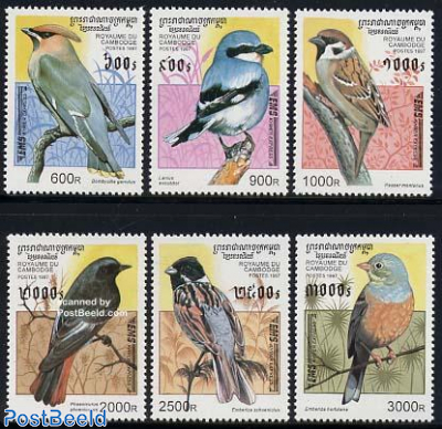 Express mail, birds 6v