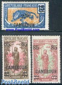 Definitives, overprints 3v