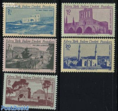 Definitives, buildings 5v