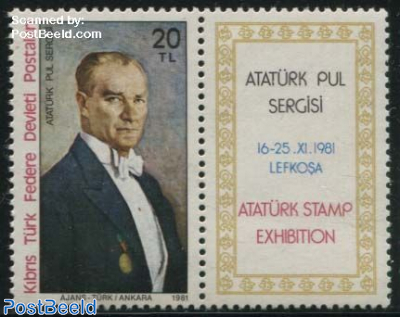 Stamp exposition, Kemal Ataturk 1v